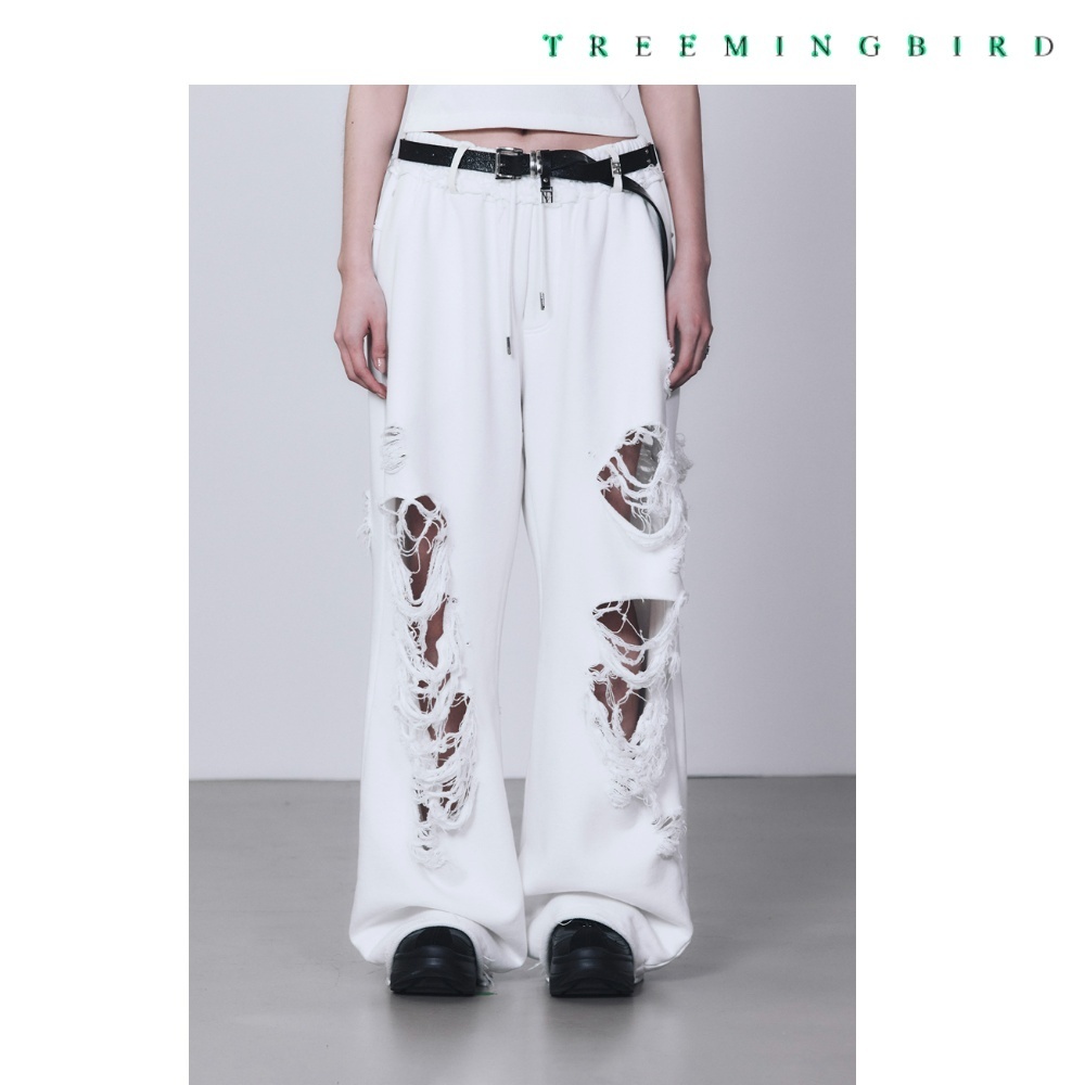 【TREEMINGBIRD】スクラッチダメージデニムパンツ ★韓国商品