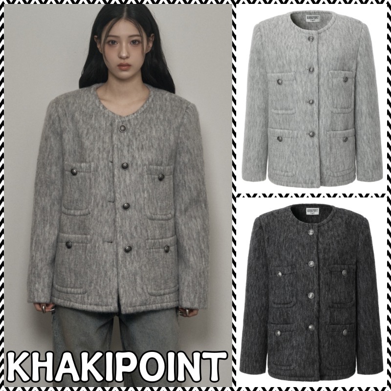 ★送料/関税無料★●KHAKIPOINT● 25SS Antique Wool Jacket