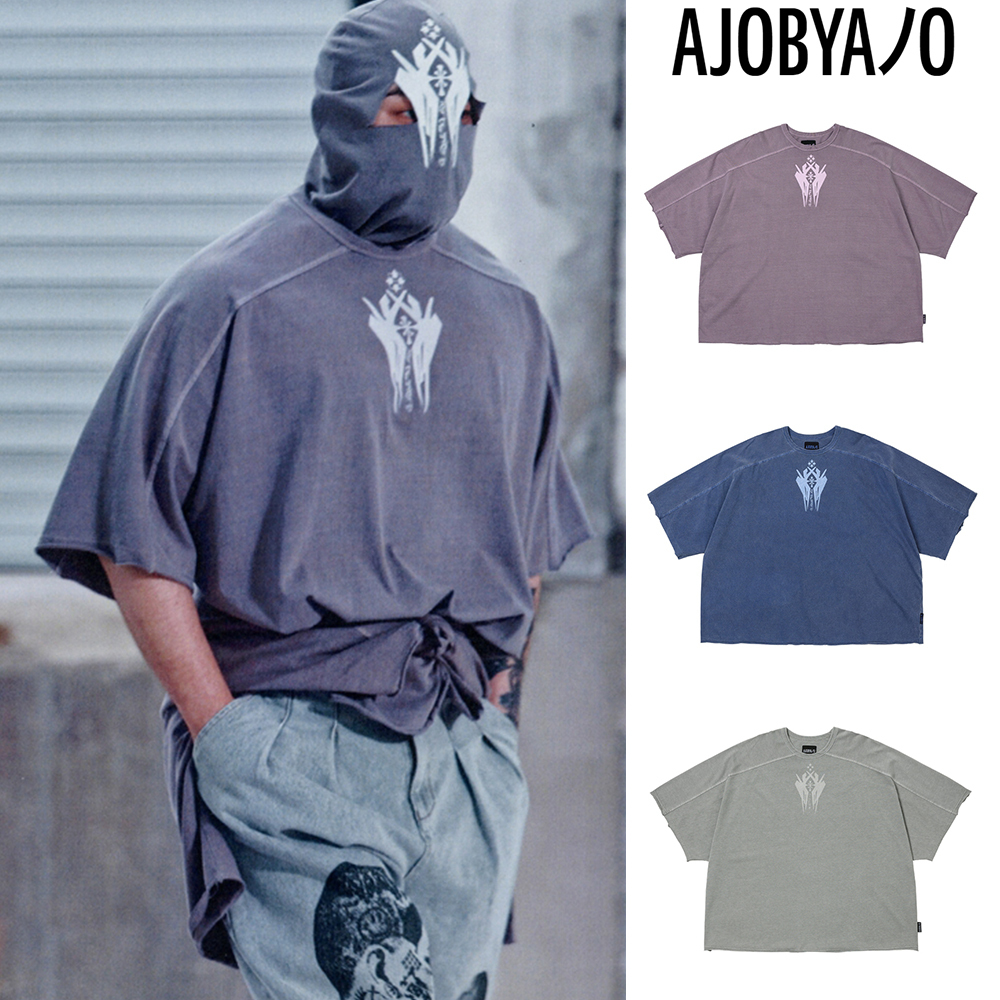 【AJO AJOBYAJO】25SS★ Cross Symbol Washed Raglan T-Shirt