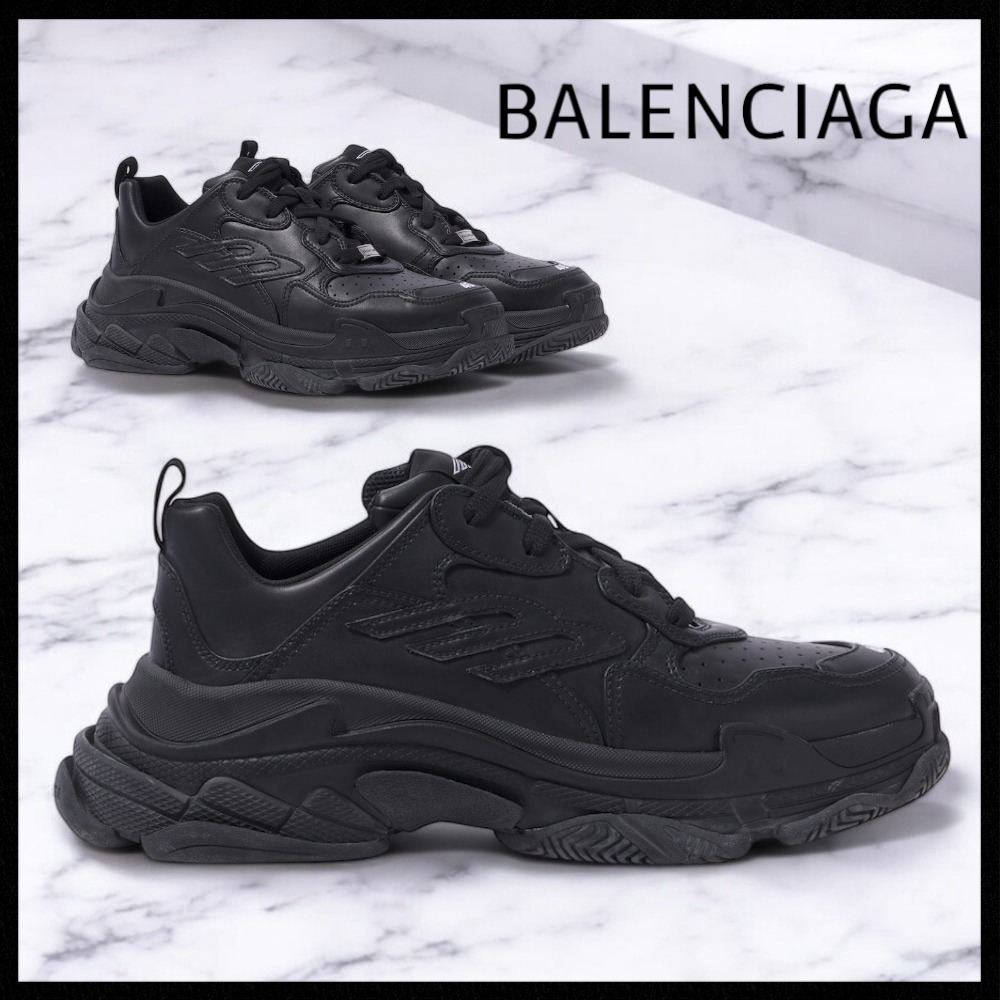 【BALENCIAGA】トリプルS スポーティ レザースニーカー