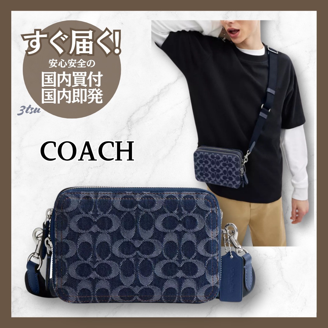 【直営店】coach★チャーター クロスボディ バッグ 19 デニム
