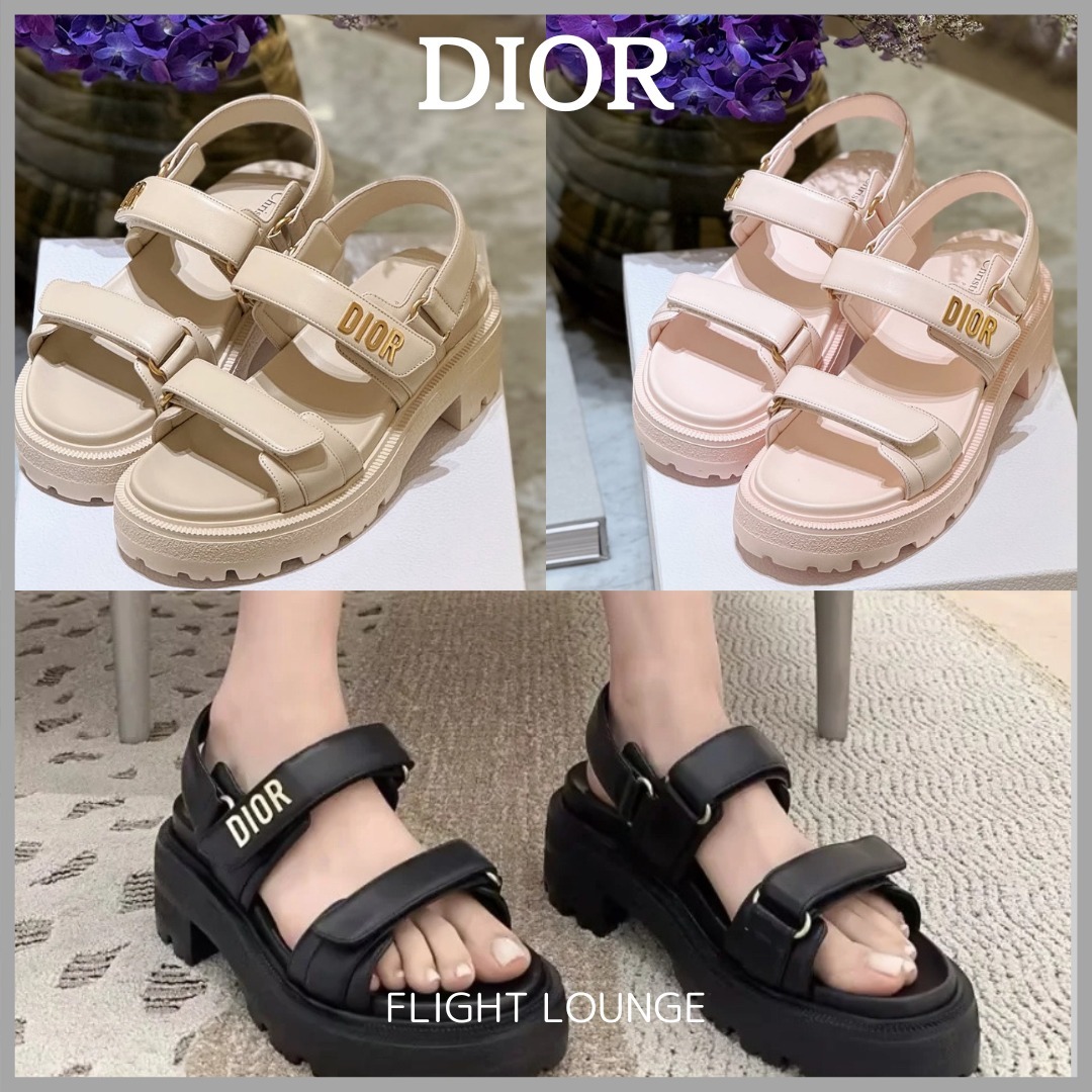 ヒール5,5㎝☆Dior Dioract プラットフォーム サンダル