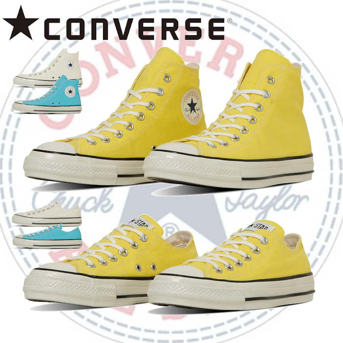 コンバース オールスター エイジド CL OX HI バターイエロー
