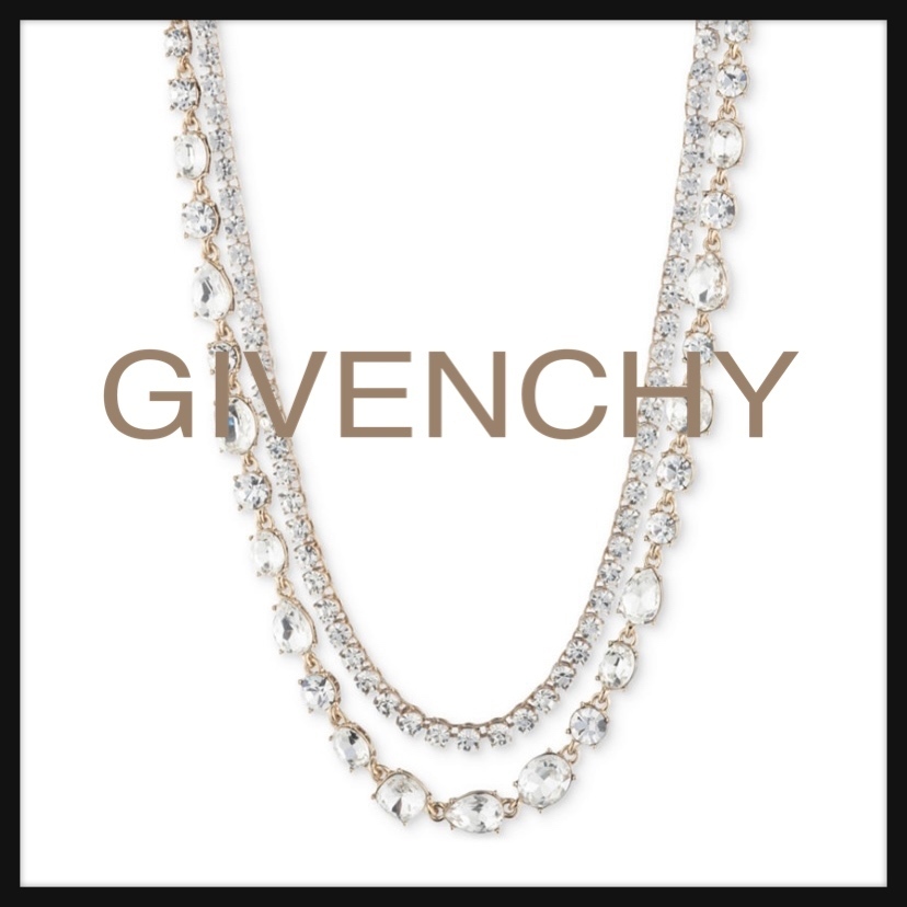 【GIVENCHY】 クリスタル レイヤード /ネックレス★