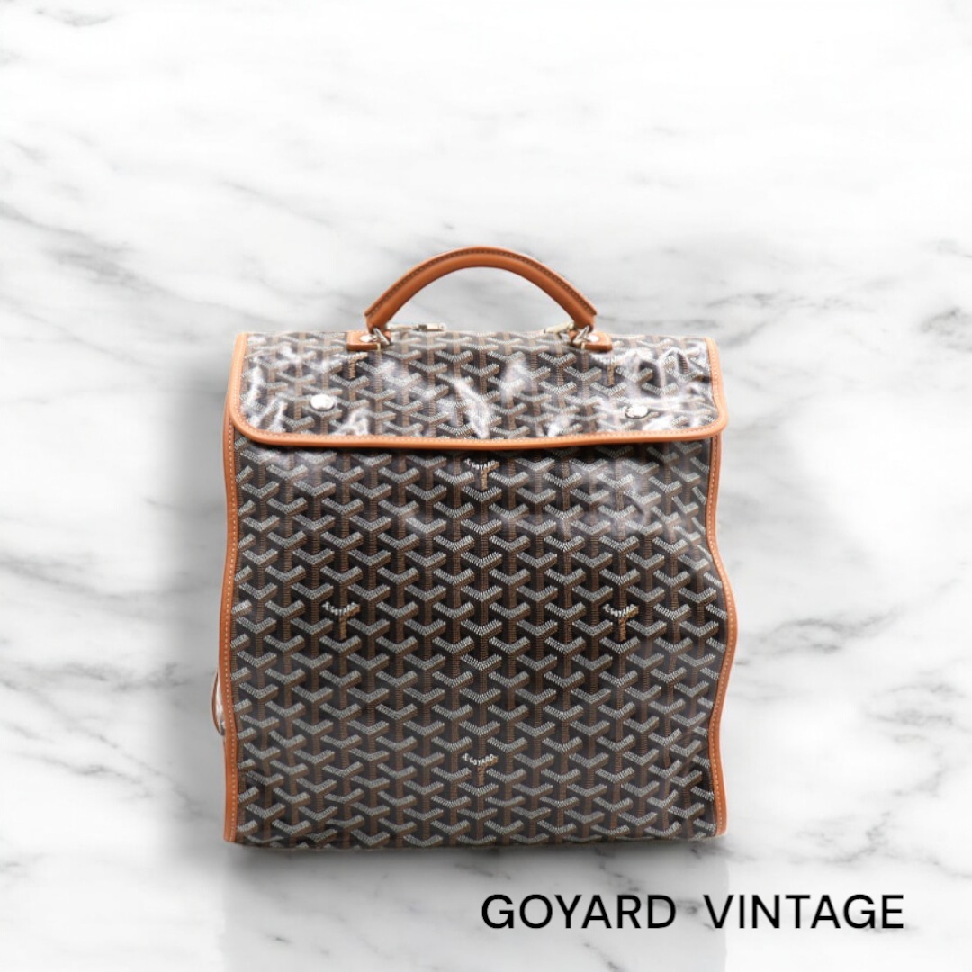 VINTAGE●GOYARD●ゴヤール ブラック タン バックパック