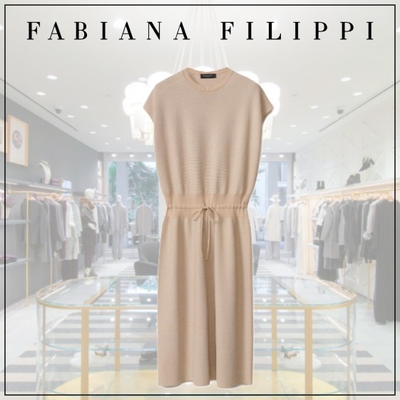 [FABIANA FILIPPI]クルーネックドレス