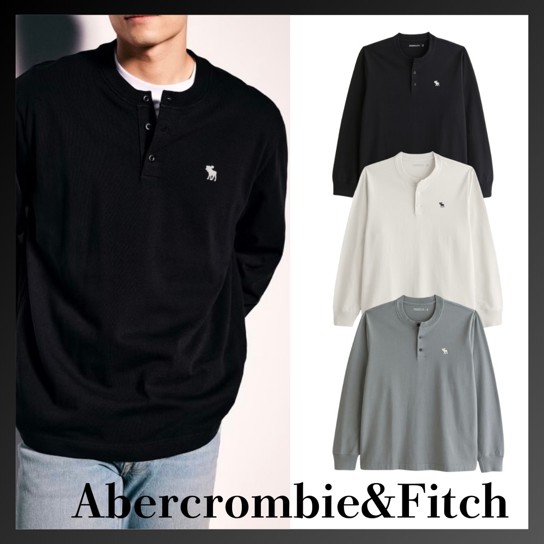 ＊Abercrombie & Fitch ＊アイコン ヘンリー長袖Tシャツ