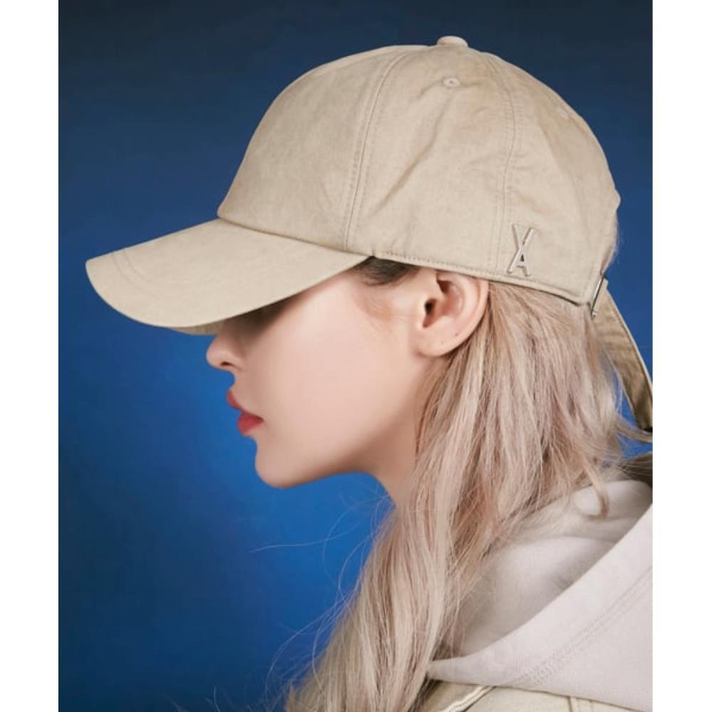 ☆VARZAR☆ OG Fit Overfit Washed Ball Cap Beige varzar586