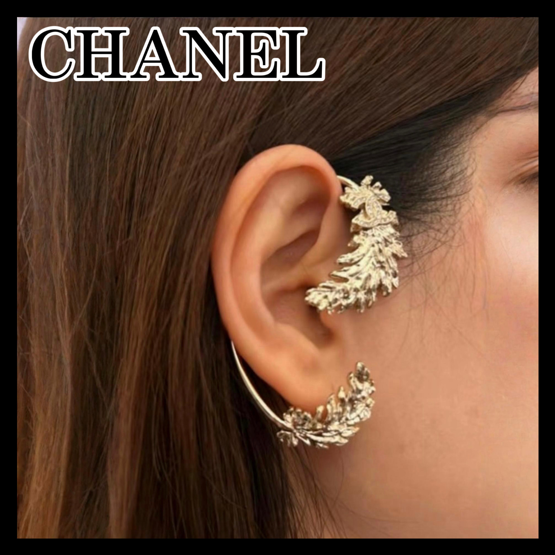 《ゴージャスな存在感溢れる逸品♪》25S限定★CHANEL イヤーカフ