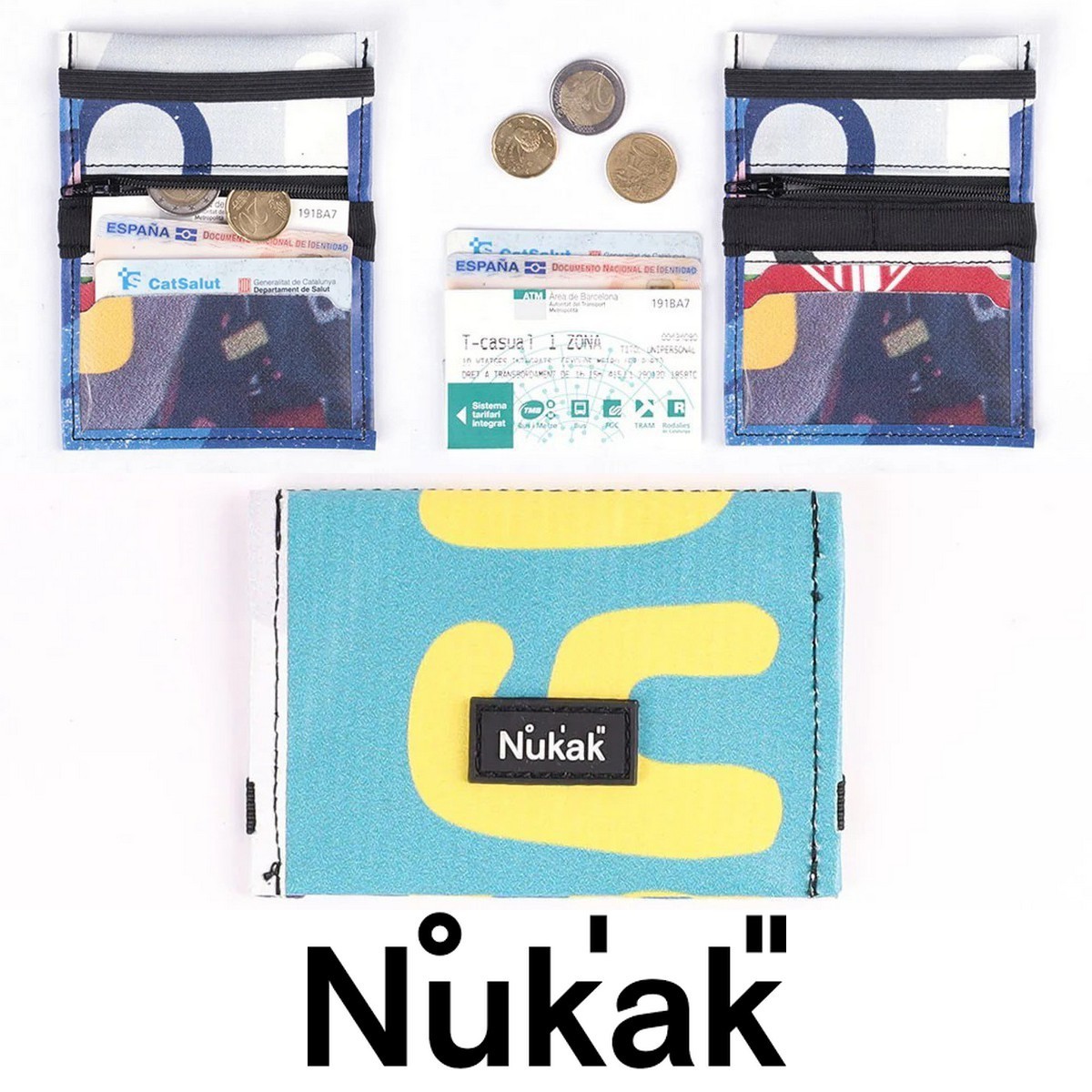ミニ財布◆Nukak【MICRO】限定ロゴPVC 2つ折りミニウォレット◆T
