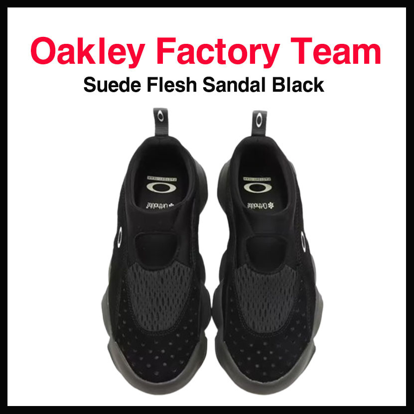 【OAKLEY】 FACTORY TEAM SUEDE FLESH SANDAL BLACK