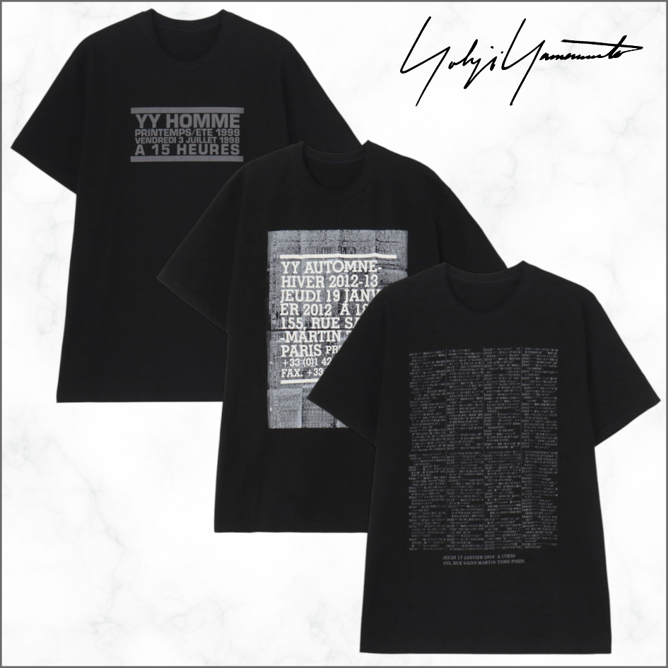 【Yohji Yamamoto 】POUR HOMME INVITATION Tシャツ/完売必至 Yohji Yamamoto POUR HOMME INVITATION T-Shirt（2019SS）(M