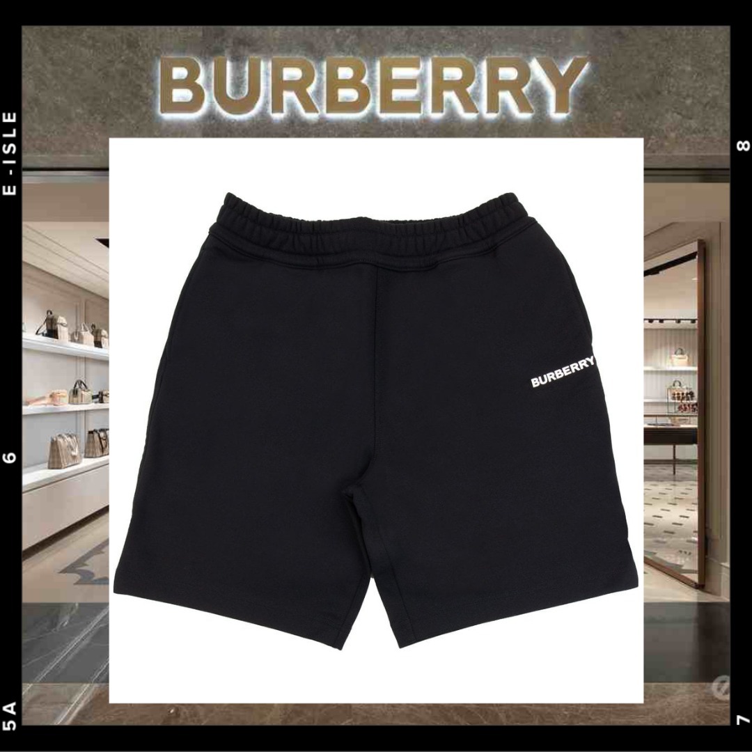 希少【Burberry】M ラファエル ロゴ コットン ショートパンツ