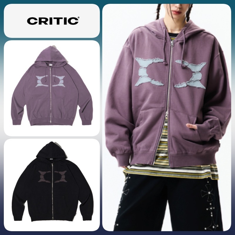 ◆25SS CRITIC BREAKING WORMHOLE HOODIE ZIPUP/2色◆