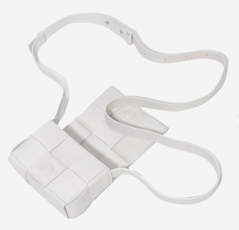 トートバッグ Bottega Veneta Mini Leather Cassette White