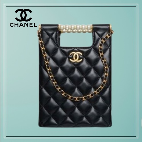 【パールが可愛い♡】CHANEL トップハンドルバッグ パール