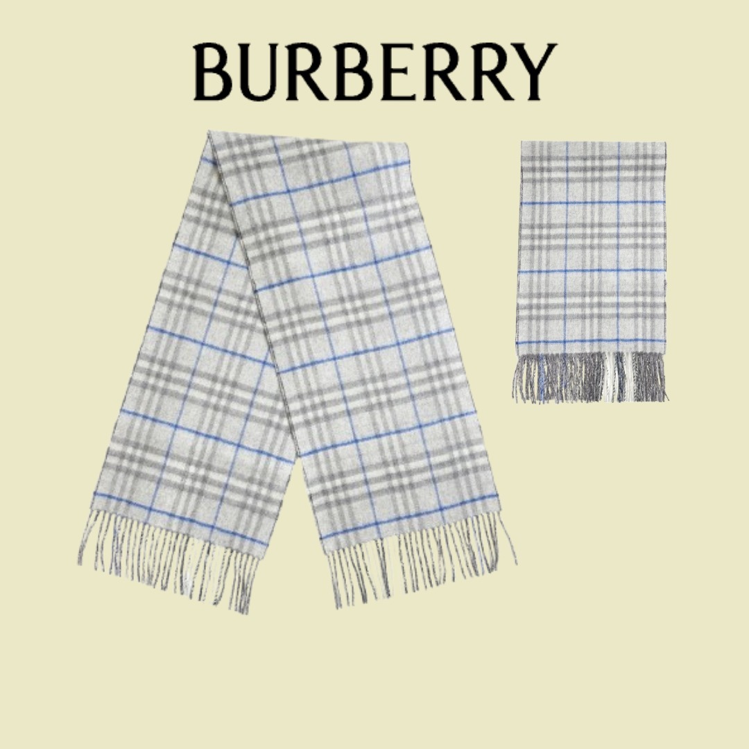 Burberry バーバリー  リバーシブル フリンジ スカーフ
