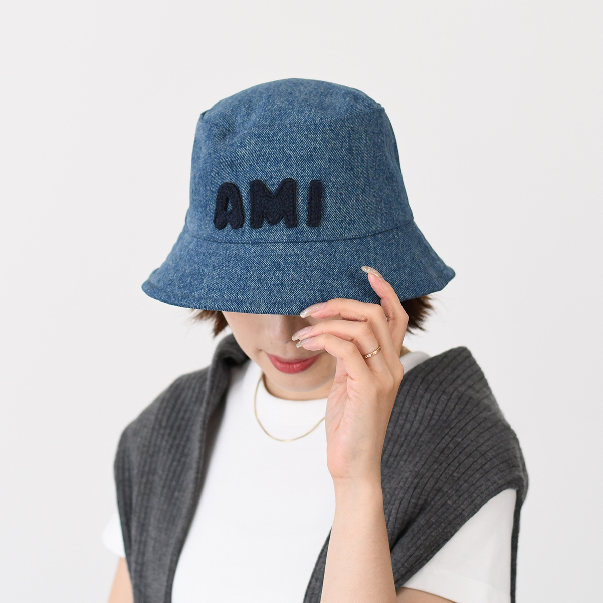 【国内即発】AMI ALEXANDRE MATTIUSSI デニム バケットハット