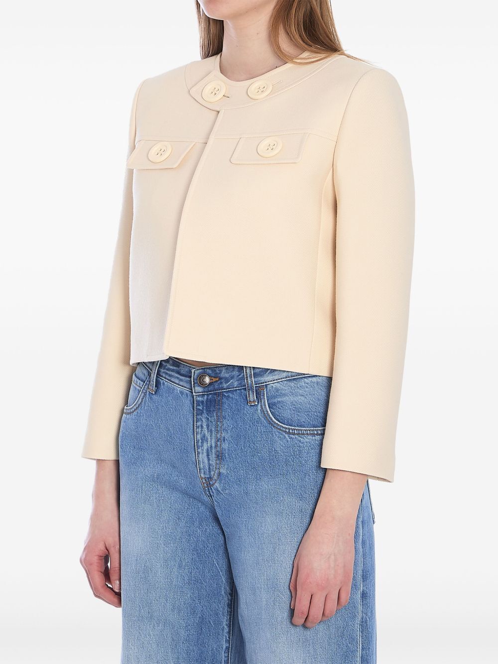 CELINE セリーヌ クロップド ジャケット ブロンプトン RV0450794 日本完売☆【CELINE】ブロンプトンジャケット (CELINE