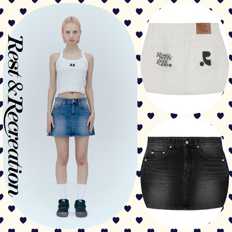 【Rest&Recreation】25SS/韓国人気 ★ DENIM MINI SKIRT ★