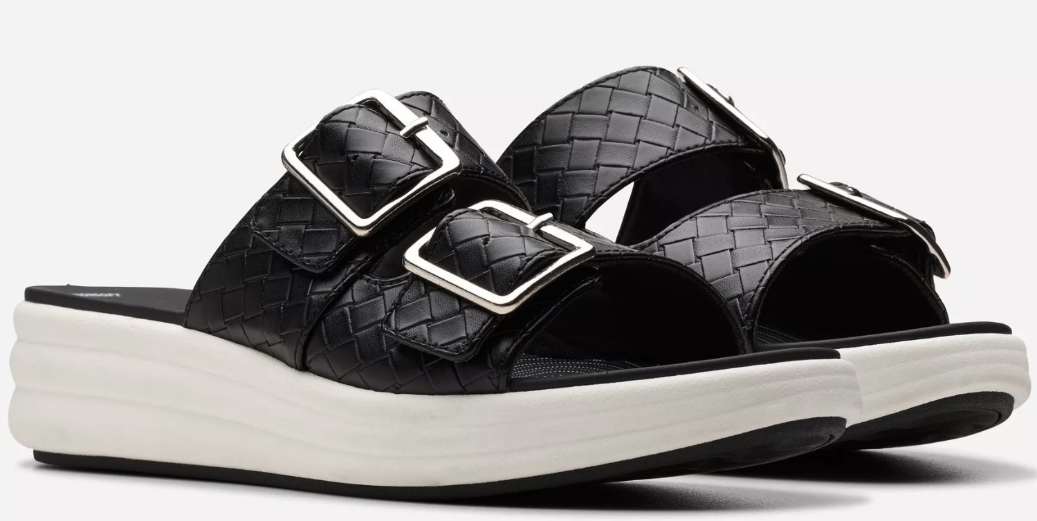 CLARKS スライド 軽量 サンダル ウエッジ 4.5cm スニーカー