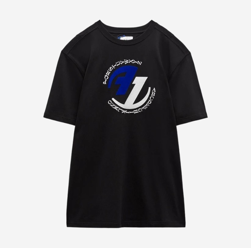 【ADERERROR】 Zara x Ader Error Graphic T-Shirt Black
