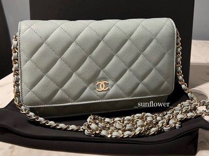 【CHANEL】希少カラー★シャネル ウォレット グレー グレー（灰色）系 CHANEL(シャネル) 長財布(レディース) - 海外