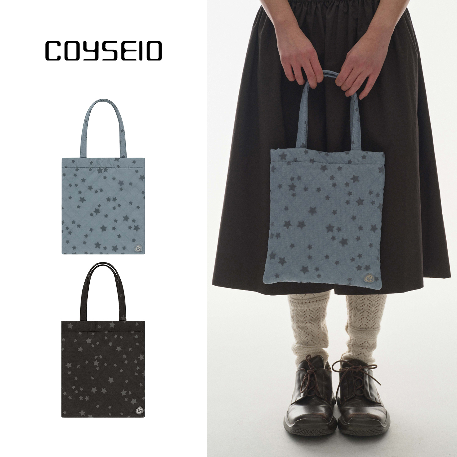 トートバッグ COYSEIO : 25SS / MILKY STAR TOTE BAG (2COLORS)