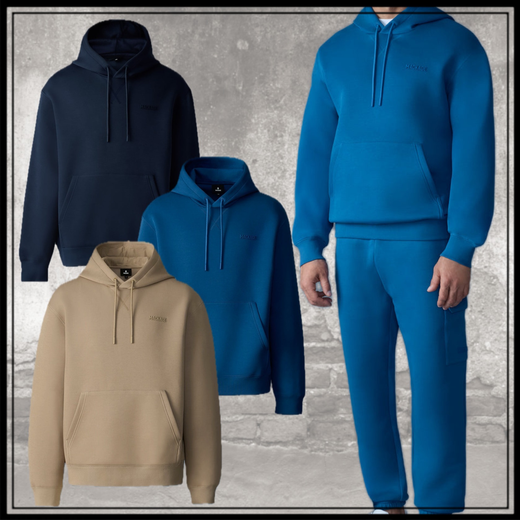 マッカージュ■KRYSTIAN Double-face Jersey hoodie■フーディー