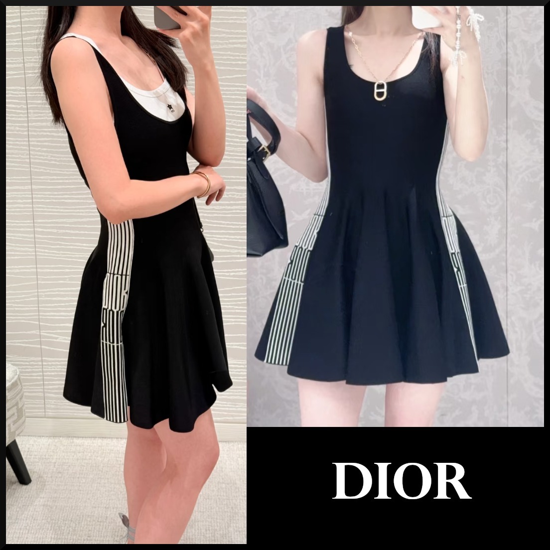【大人かわいい☆】Dior ショートフレアドレス
