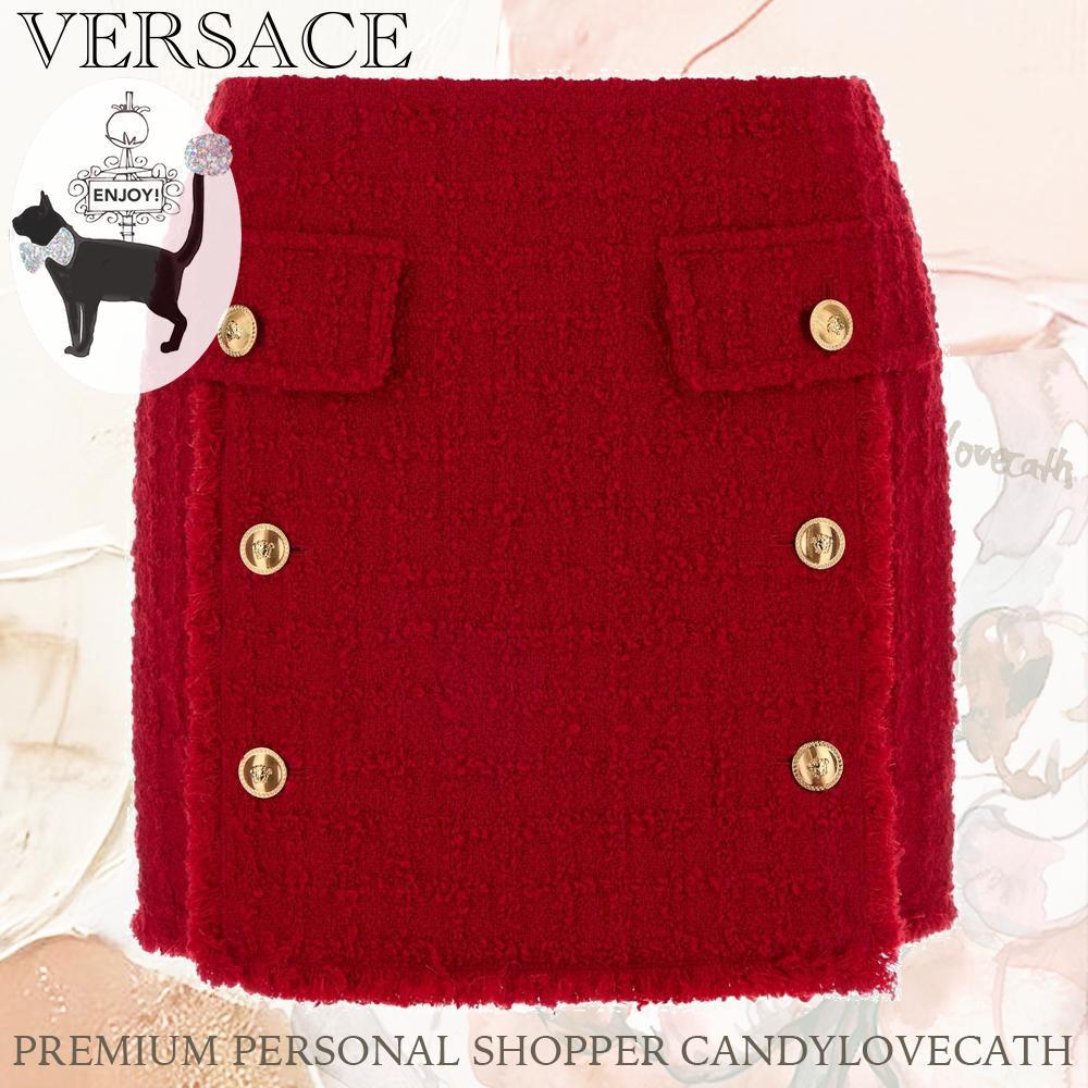 スカート VERSACE Skirt Responsible Heritage Textured Tweed