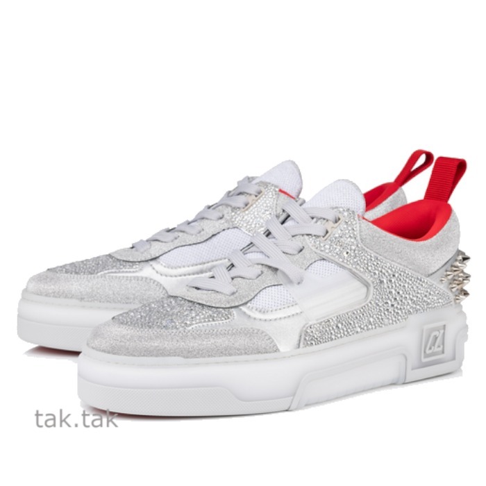 25SS【ルブタン】Astroloubi Strass スニーカー カーフレザー