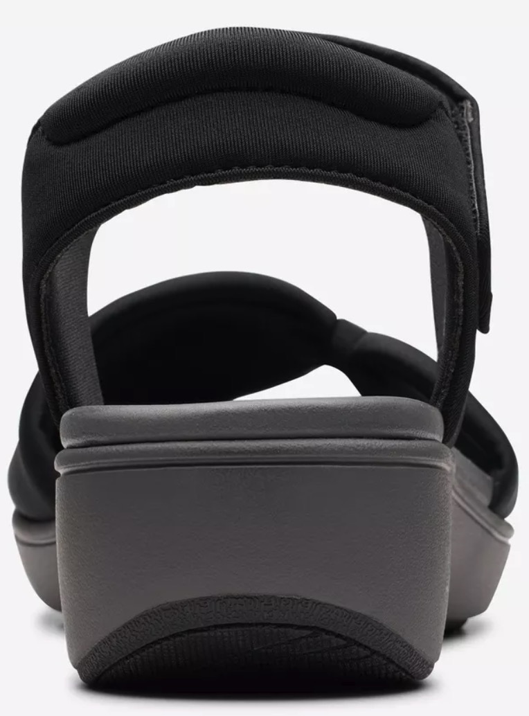 CLARKS サンダル 軽量 ウエッジ ストラップ ヒール 4.5cm