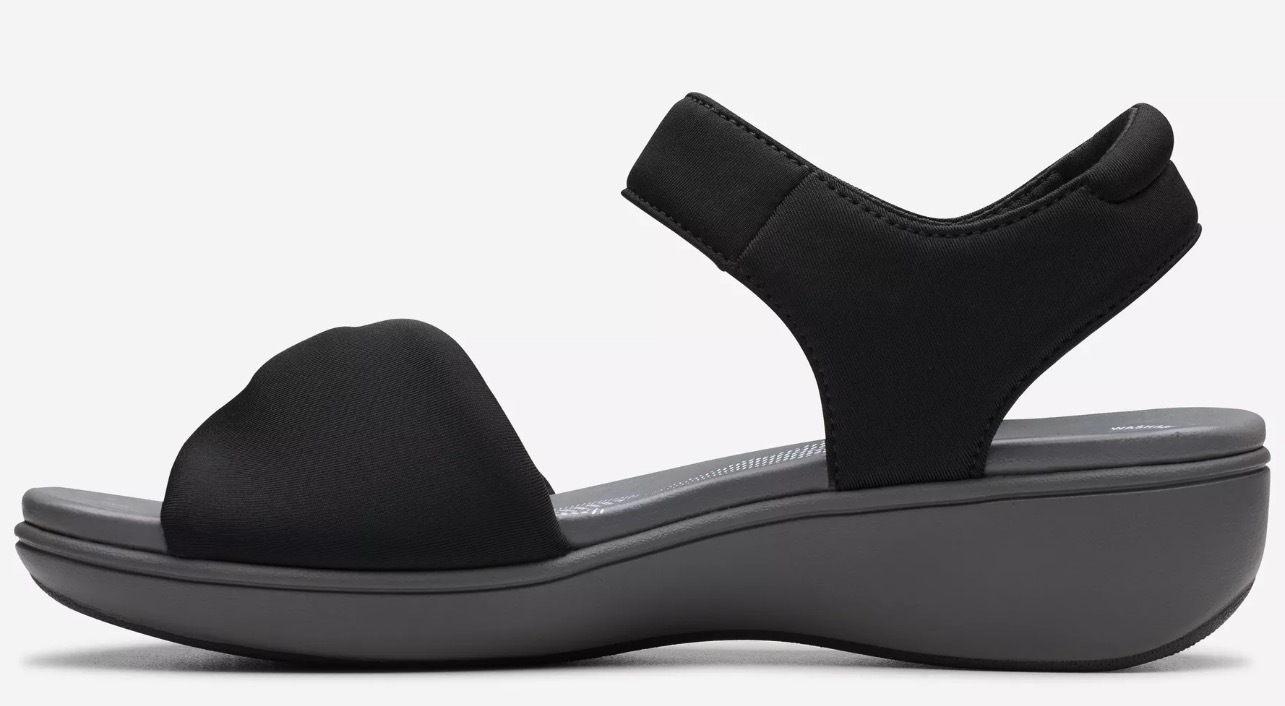 CLARKS サンダル 軽量 ウエッジ ストラップ ヒール 4.5cm