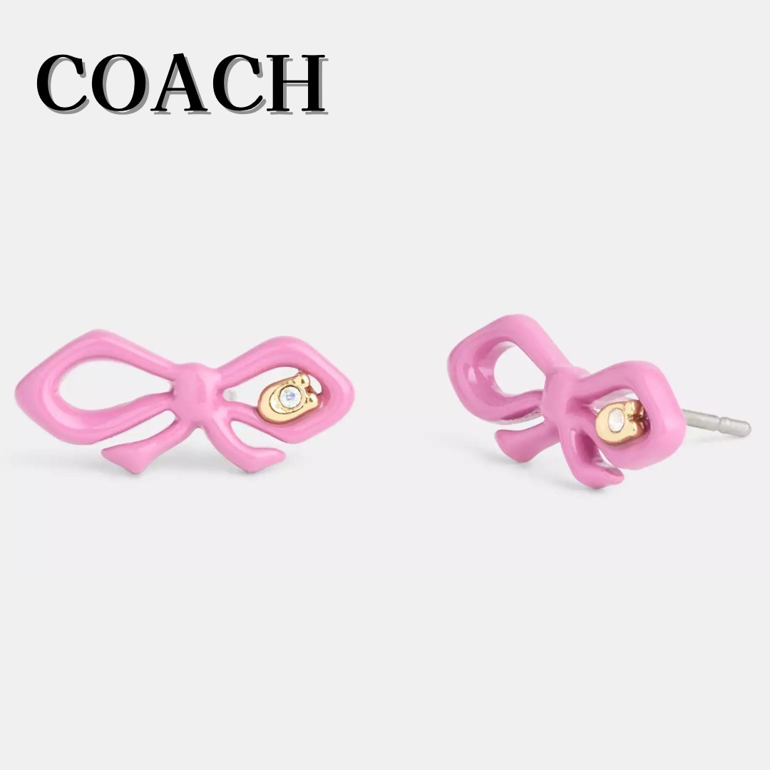 【国内発送】coach＊ミニリボンピアス