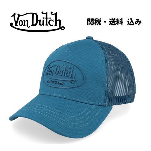 【Von Dutch】 ボンダッチ OvalPatchBlue ユニセックスキャップ