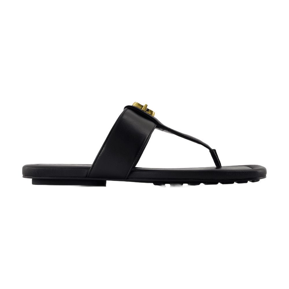 【関税込み】The Dual T Sandals - Marc Jacobs - Leather - Bla