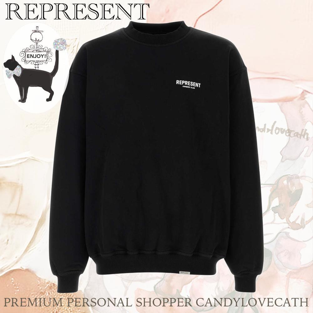 スウェット・トレーナー REPRESENT Black Cotton Represent Owners Club Sweatshirt