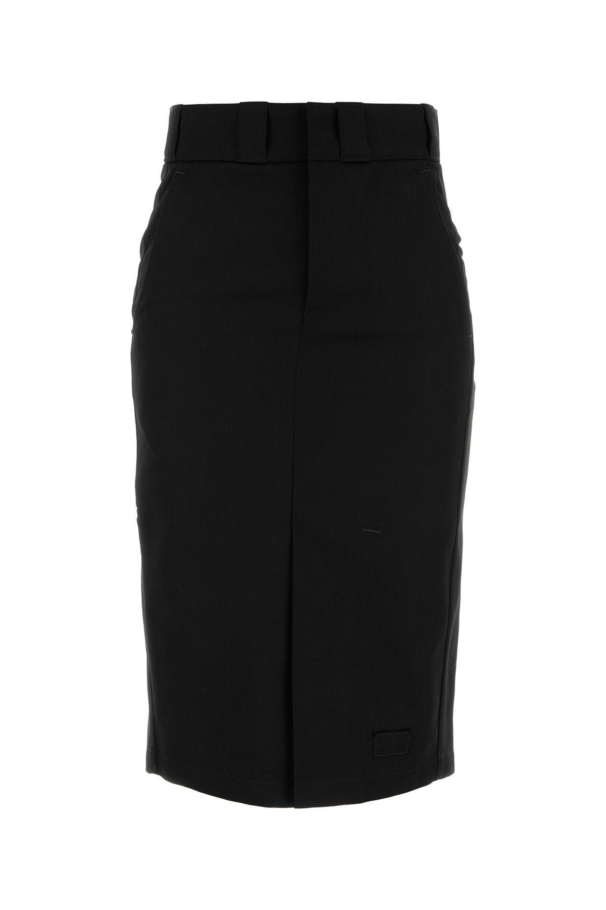 MAISON MARGIELA Black Twill Skirt (Maison Margiela/スカート