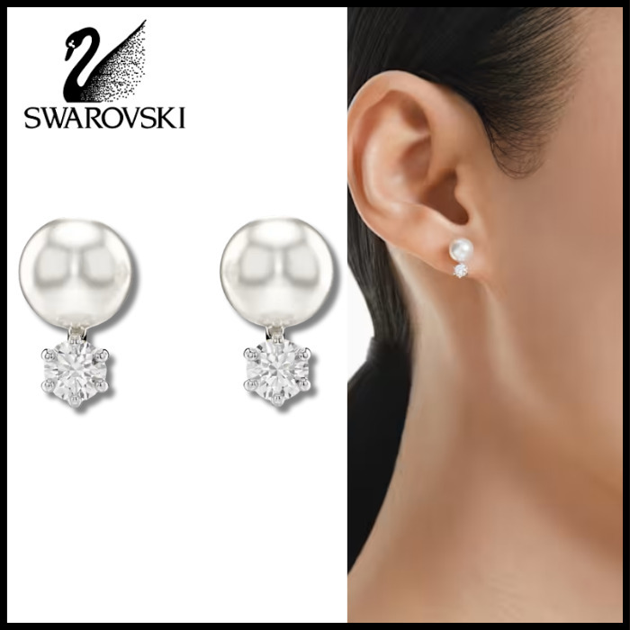 【すぐにお届け！】SWAROVSKI Matrix スタッドピアス