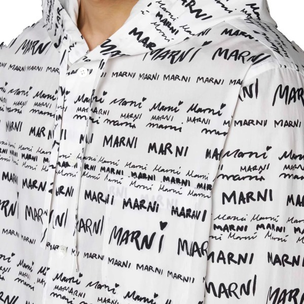 “MARNI” オールオーバーロゴ シャツフーディー
