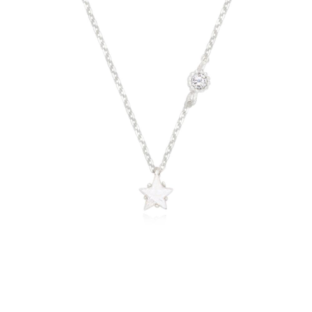 ☆ENGBROX☆ silver925 starring cubic necklace EBNL24052SV