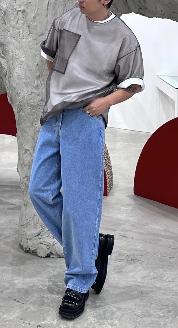 トレンドのシアー素材 3way《DRIES VAN NOTEN》ヒートンTシャツ