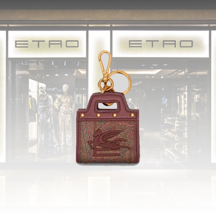 【★完売必至★】ETRO ☆ ペイズリー ラブトロッター チャーム