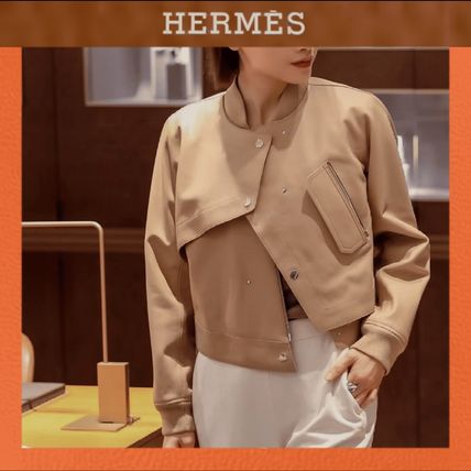 HERMES エルメス カジュアルジャケット ベージュ 4103523A0137 エルメス HERMES カジュアルジャケット ベージュ コットン