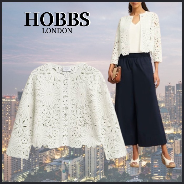 【関税なし】HOBBS ホッブス syon クロシェ ニットジャケット