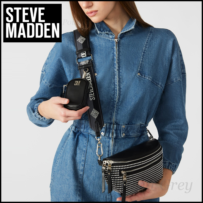 Steve Madden☆ 光沢スタッズ♪ クロスボディーバッグ