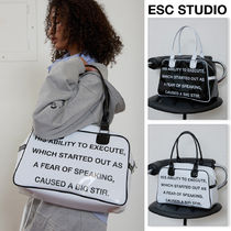 【ESC STUDIO】25SS★ lettering bowling bag