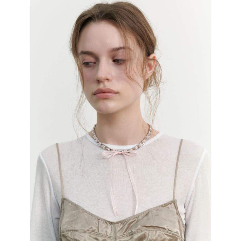 ネックレス・ペンダント LOVE ME MONSTER Bebe Sheer Ribbon Chain Necklace