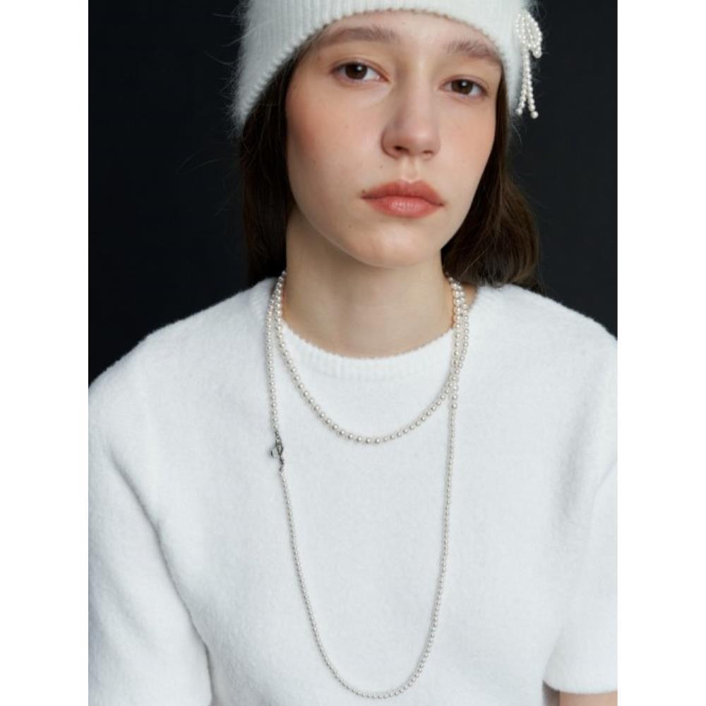 ネックレス・ペンダント LOVE ME MONSTER Triple Pearl Long Necklace